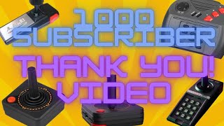 Atari Network Reaches 1000 Subscribers!  Thank you all!