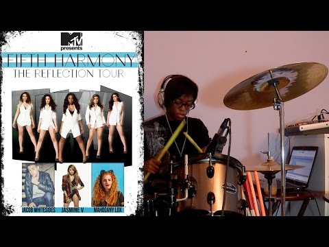 Uptown Funk - Fifth Harmony, Jasmine V , Jacob Whitesides & Mahogany Lox (Drum Cover)