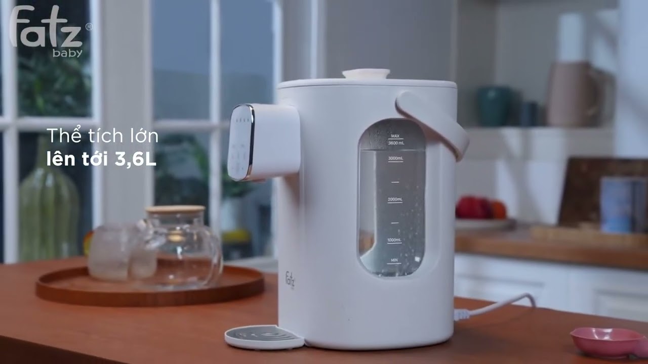 Máy đun và hâm nước pha sữa thông minh tiện lợi Fatzbaby Smart 11 Plus-FB3835HB
