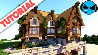 Minecraft: How To Build A Large Medieval House/Library
