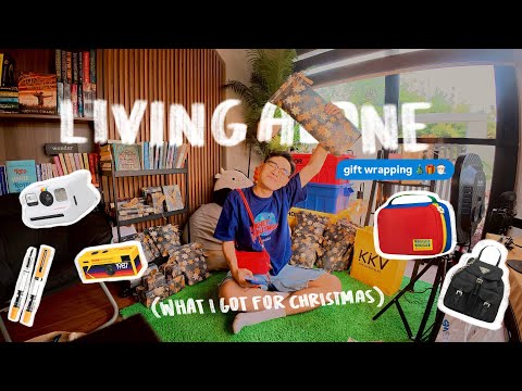 Living Alone Diaries: What I Got For Christmas, Gift Wrapping, & Christmas Parties 🎄🎁