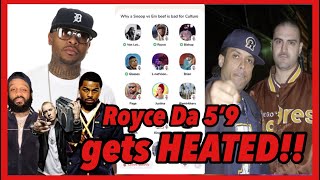 Clubhouse HEATED argument | Royce Da 5’9 &amp; Just Blaze defend Eminem &amp; expose Dave &amp; Benzino  [PT. 1]