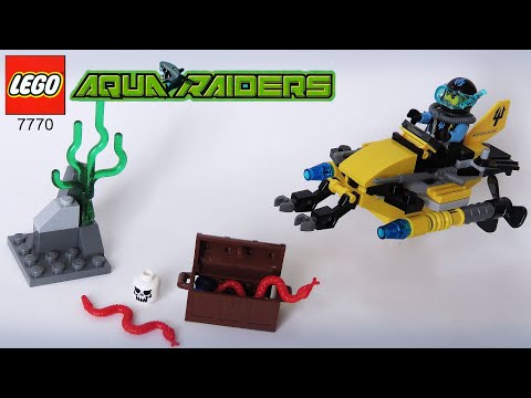 LEGO AQUA RAIDERS - Deep Sea Treasure Hunter (Set 7770 Build Instructions)