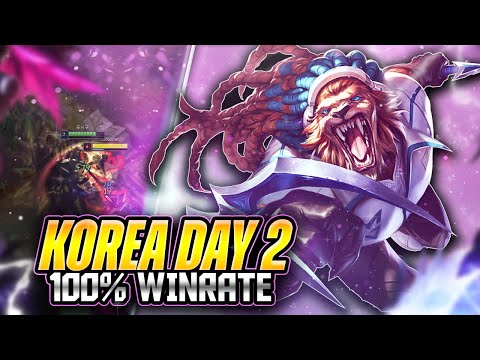 KOREA: DAY 2! 100% WIN RATE DAY! - League of Legends