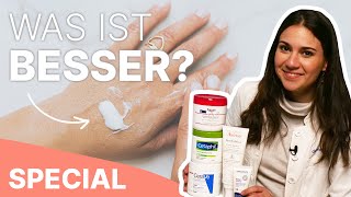 Ärztin vergleicht Apotheken Produkte – Was hilft bei trockener Haut🧴