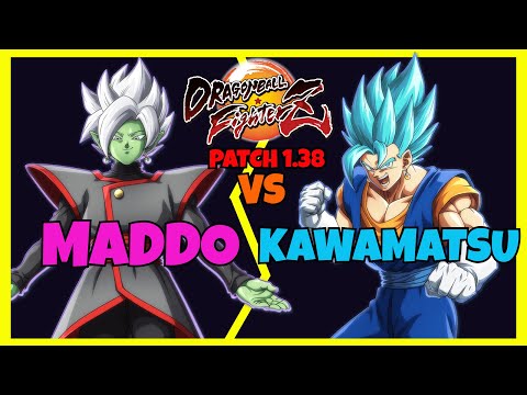 DBFZ - MADDO vs KAWAMATSU gameplays (Super Baby 2, Zamasu, Trunks vs Gogeta 4, Vegito, Trunks)