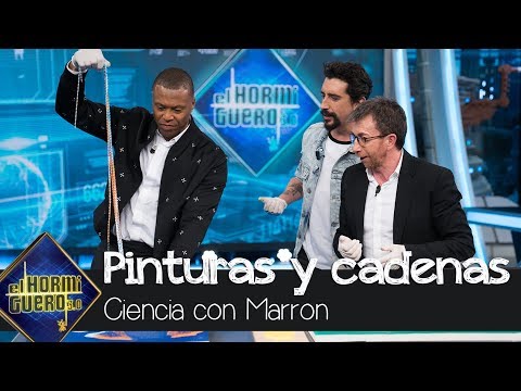 Arte científico para hacer en casa: cuadros preciosos con pintura y cadenas - El Hormiguero 3.0