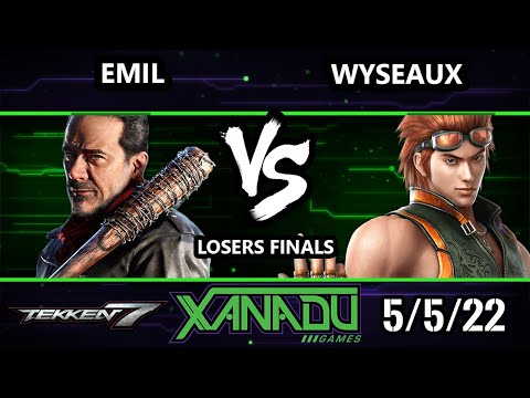 F@X 455 Losers Finals - wyseaux (Hwoarang) Vs. Emil (Negan) Tekken 7