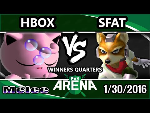 PAX South Arena - Liquid` Hungrybox (Jigglypuff) Vs. CLG | SFAT (Fox) SSBM WQ - Smash Melee