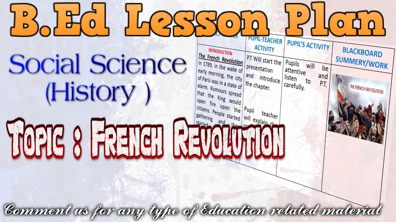 B.Ed lesson Plan | French Revolution ( History ) | फ्रांसीसी क्रान्ति | IN ENGLISH Medium teaching