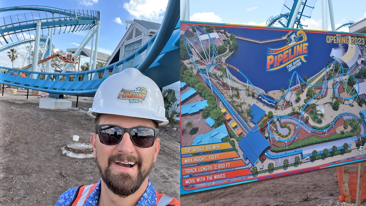 MyDisneyFix | First Look At Seaworld's NEW Roller Coaster! Pipeline