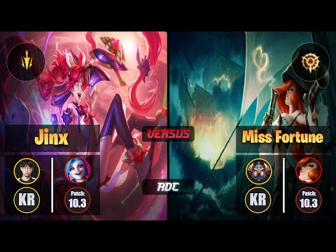 Zenit JINX (ADC) [Lethal Tempo] VS MISS FORTUNE - Challenger KR Patch 10.3