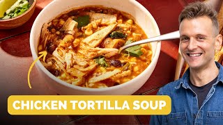 Healthy Chicken Tortilla Soup | A perfect cold-weather soup to make!