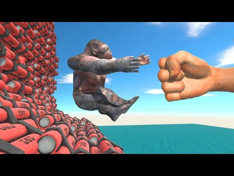 Punched Into TNT Wall - Animal Revolt Battle Simulator