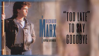 Richard Marx - Too Late To Say Goodbye (Official Visualizer)
