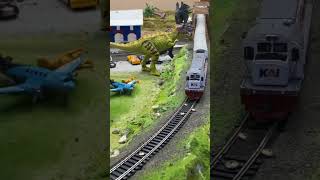 Download lagu kereta api cc201 dan dinosaurus, tirex #keretaapi #train #dinosaurus mp3