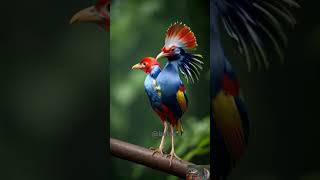 Beautiful Two bird In one body #nature #wildlife #shorts #ai #oiseaux #birdslover #music #meme