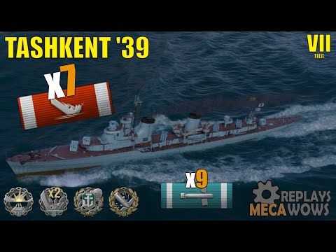 Tashkent '39 7 Kills & 115k Damage | World of Warships Gameplay