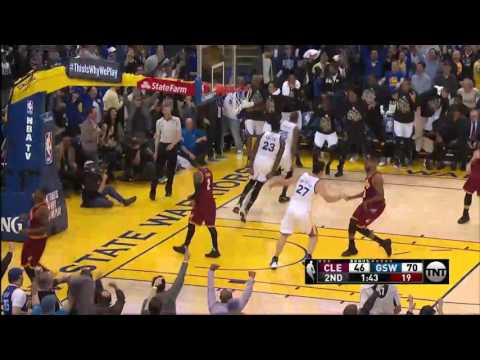 Golden state Warriors vs Cleveland cavaliers - Jan 16, 2017 Durants explosive 💥 dunk