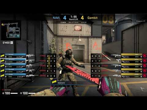 CSGO POV Na`Vi electronic vs. Gambit @train - 31 kills