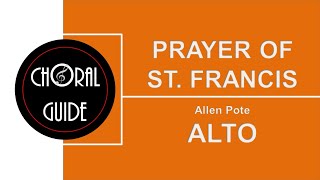 Prayer of St Francis - ALTO | Allen Pote