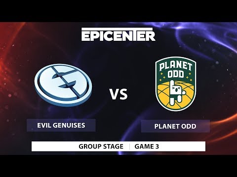 Evil Genuises vs Planet Odd | Epicenter 2017 | groupstage | Best of 3 | Game 3