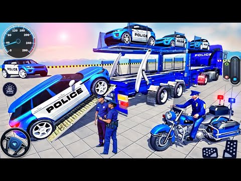😮 Police Sports Car Transport Into Cargo Truck #and Cargo Plane 😱 - Android Gameplay 🔥