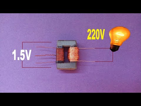 1.5V To 220V Inverter..How To Make A  1.5V Battery To 220V AC Inverter..Transistor Inverter..[Hindi]