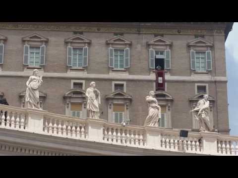 ROMA PIAZZA S.PIETRO ANGELUS DI PAPA FRANCESCO  DI PENTECOSTE   15 - 05 - 2016