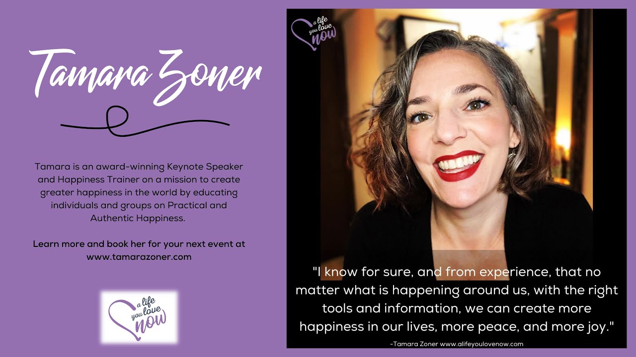 Promotional video thumbnail 1 for Tamara Zoner - A Life You Love Now, LLC