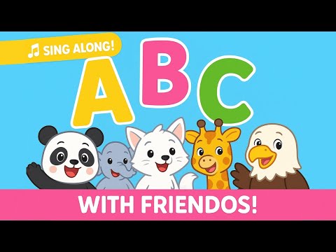 ABC Song with Friendos | Learn the Alphabet with Cute Animal Friends | ASL Nursery Rhyme Sing Along
