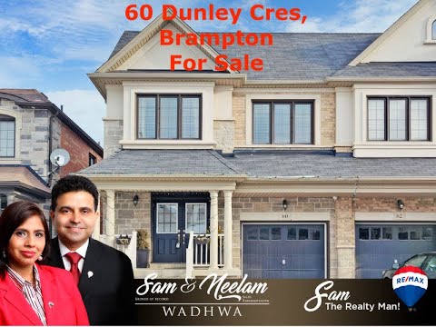 60 Dunley Cres, Brampton, For Sale