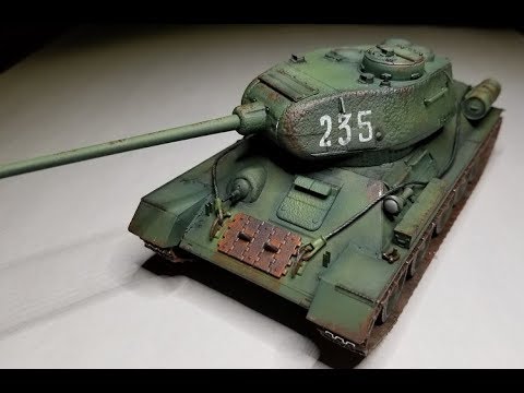 Academy 1/35 scale Soviet T-34/85 "Berlin 1945" kit build