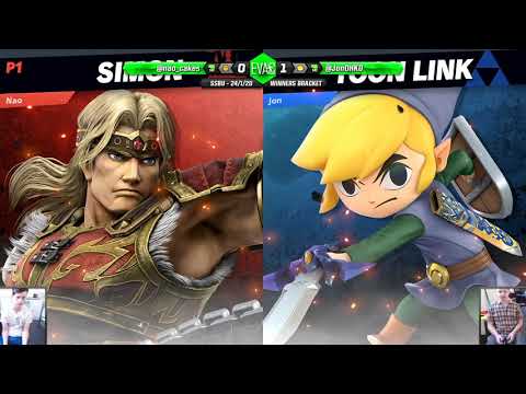 EVAC 24/1/20 - SSBU - Nao-Cakes (Simon) vs Jon (Toon Link)