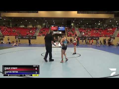 92 Lbs Round 2 - Philip Streff, NE Vs Easton Reyes, OK 8d07