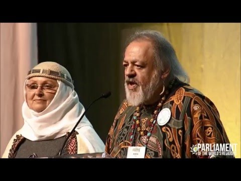 Inija Trinkūnienė and Andras Corban-Arthen at PWR Indigenous Plenary