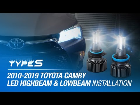 How to Replace High Beam and Low Beam Bulbs on Toyota Camry with TYPE S LED Blubs (H11 and 9005)