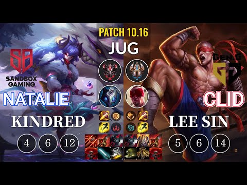 SB Natalie Kindred vs GEN Clid Lee Sin Jungle - KR Patch 10.16