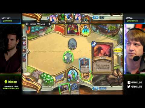 Lothar versus LiquidSavjz - Heroes of Cards 3 - Hearthstone