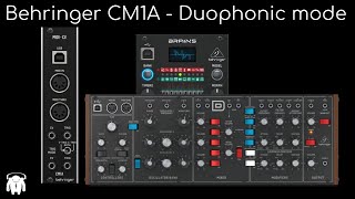 Video thumbnail for Behringer CM1A in Duophonic mode (Brains & Model D) by abominable music