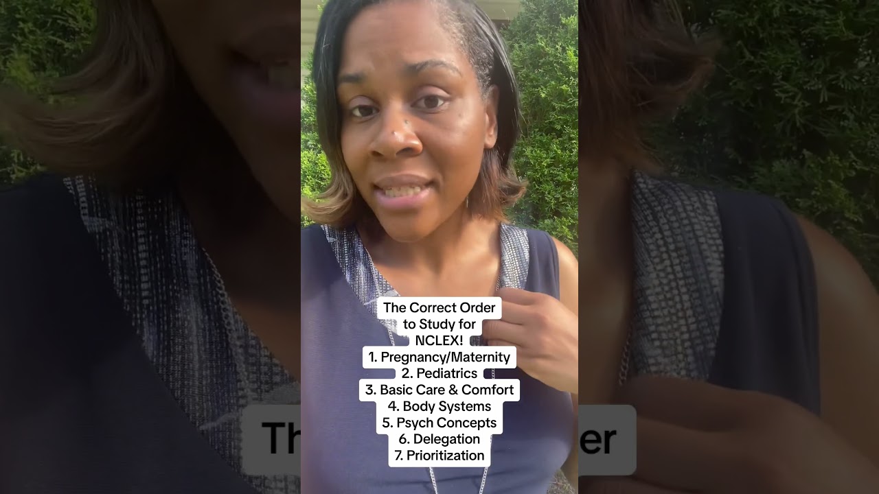 The Correct Order to Study NCLEX Exam Content + Labor Day @ ReMarNurse.com