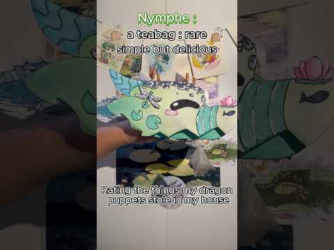 Rating the things my dragon puppets stole in my house  #dragonpuppets #paperdragon