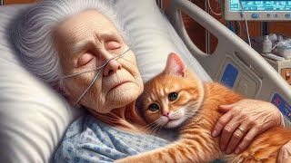 Old grandmother help the poor kitten #poorkitten #cat #catvideo