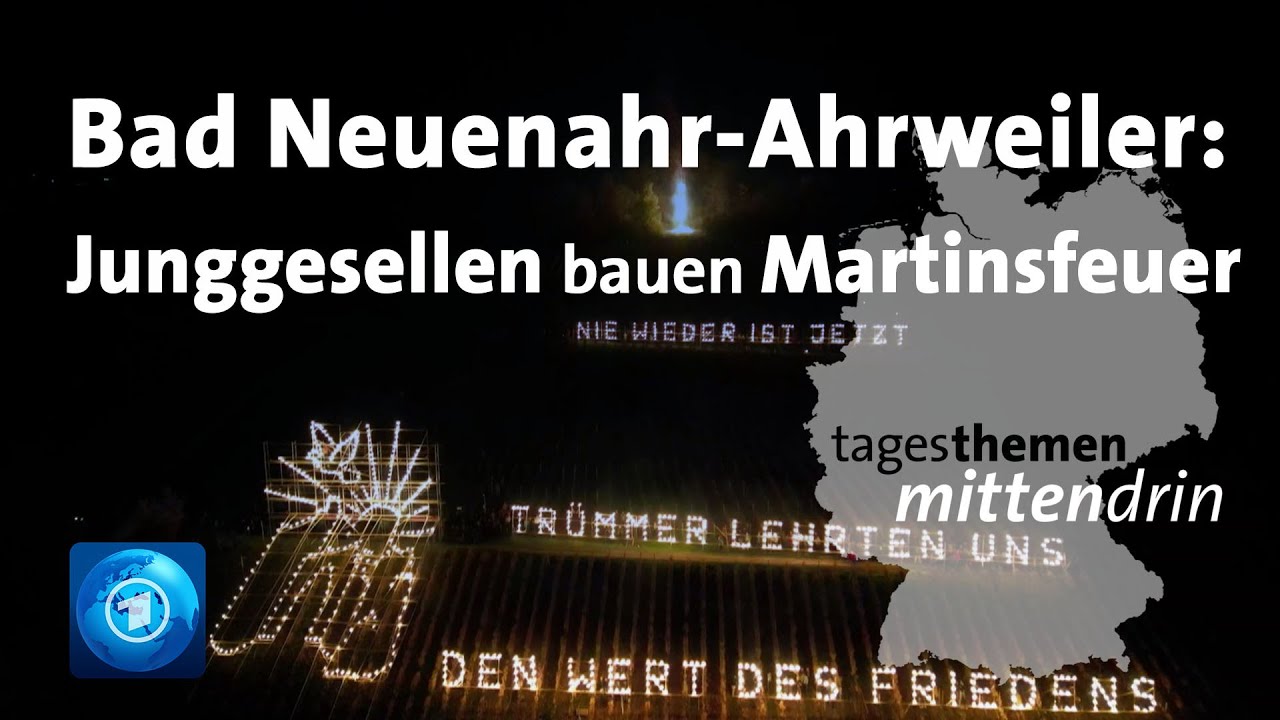 Bad Neuenahr-Ahrweiler: Schaubilder aus Fackeln zu St. Martin | tagesthemen mittendrin