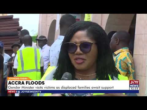 Accra Floods: Gender Minister visits victims as displaced families await support