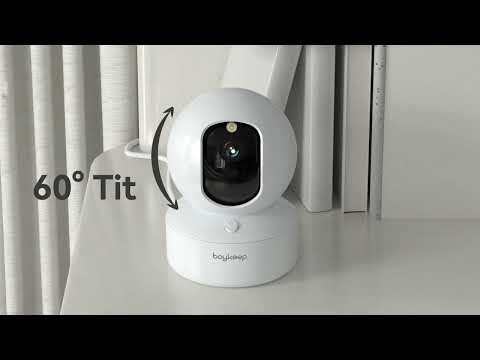 Boykeep 2K Pet Dog Camera with Phone App, 5G/2.4GHz WiFi Indoor Security Baby Camera, 360° Pan