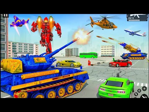 Us Army Tank Transform Robot Battle War Shooting Car  Games Android GamePlay