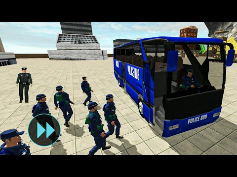 US Police Bus Mountain Driving Simulator | Crazy New Bus Driving Simulator | Android IOS Gameplay