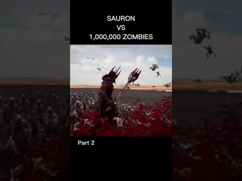 1 SAURON VS 1 MİLLİON ZOMBİES #zombieshorts #zombiesurvival