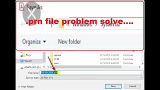 #pdf #print #b_technical #Save_as How to Solve PDF to Save as .prn file and PDF to Print command.